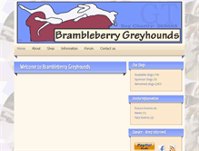 Tablet Screenshot of brambleberry-greyhounds.co.uk